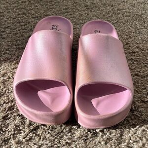 Art Class Pink Kids Slide Sandals